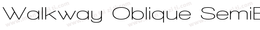 Walkway Oblique SemiBold字体转换
